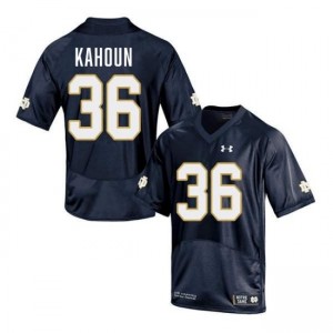Men Bodie Kahoun Navy Notre Dame Fighting Irish #36 College Football 2025 Jerseys 841184-483