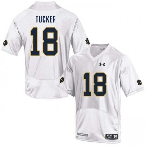 Men Chance Tucker White Notre Dame Fighting Irish #18 College Football 2025 Jerseys 814029-106