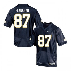 Men Cooper Flanagan Navy Notre Dame Fighting Irish #87 College Football High School Jersey 617532-489