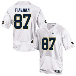 Men's Cooper Flanagan White Notre Dame Fighting Irish #87 College Football Game Jerseys 691744-500