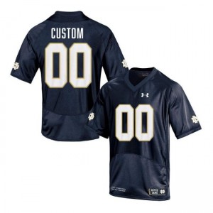 Men's Custom Navy Notre Dame Fighting Irish #00 College Football Alumni Jersey 403909-282