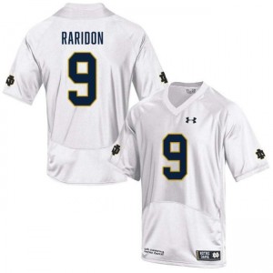 Men Eli Raridon White Notre Dame Fighting Irish #9 College Football Embroidery Jersey 350884-257