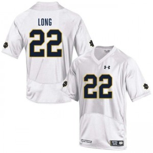 Men's Ethan Long White Notre Dame Fighting Irish #22 College Football Player Jersey 911668-678