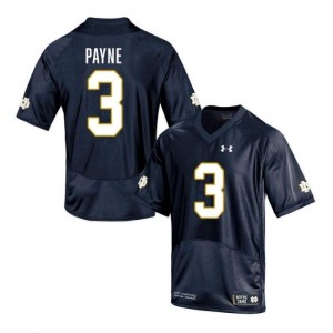 Men Gi'Bran Payne Navy Notre Dame Fighting Irish #3 College Football 2025 Jerseys 480380-165