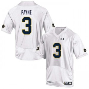 Men Gi'Bran Payne White Notre Dame Fighting Irish #3 College Football Limited Jerseys 917541-743