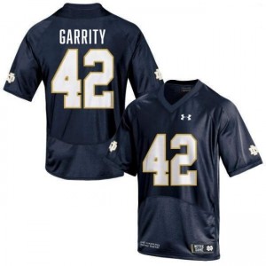Mens Henry Garrity Navy Notre Dame Fighting Irish #42 College Football 2025-26 Jersey 192472-551