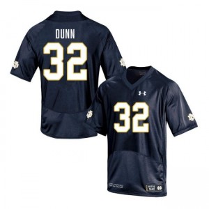 Men Isaiah Dunn Navy Notre Dame Fighting Irish #32 College Football Official Jersey 648484-571