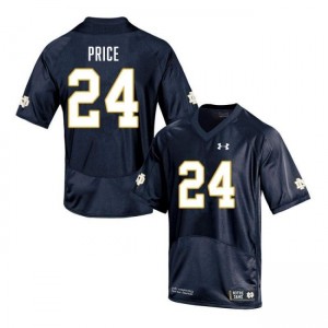 Men Jadarian Price Navy Notre Dame Fighting Irish #24 College Football 2025 Jerseys 363517-210