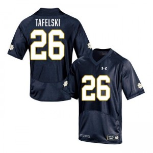 Men's Jake Tafelski Navy Notre Dame Fighting Irish #26 College Football Replica Jerseys 945443-230