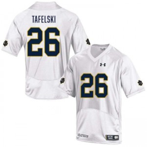 Men Jake Tafelski White Notre Dame Fighting Irish #26 College Football Limited Jersey 670677-712