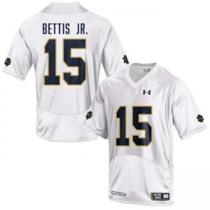 Men's Jerome Bettis Jr. White Notre Dame Fighting Irish #15 College Football 2025 Jersey 762095-411