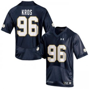 Men Joseph Vinci Navy Notre Dame Fighting Irish #96 College Football Official Jersey 988959-887