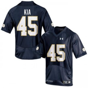 Mens Ko'o Kia Navy Notre Dame Fighting Irish #45 College Football High School Jersey 500936-385