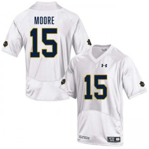 Men Leonard Moore White Notre Dame Fighting Irish #15 College Football 2025-26 Jerseys 980769-707