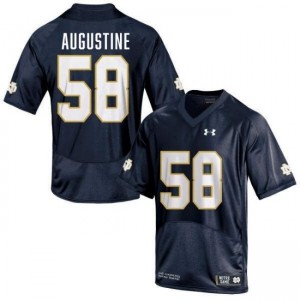 Men's Matty Augustine Navy Notre Dame Fighting Irish #58 College Football Embroidery Jerseys 346450-726