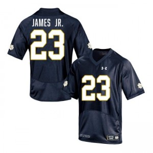 Mens Nolan James Jr. Navy Notre Dame Fighting Irish #23 College Football Player Jersey 197333-575