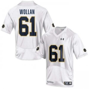 Men's Robbie Wollan White Notre Dame Fighting Irish #61 College Football 2025-26 Jerseys 410586-450