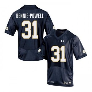 Men Taebron Bennie-Powell Navy Notre Dame Fighting Irish #31 College Football Game Jersey 124851-869