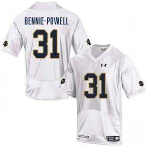 Men Taebron Bennie-Powell White Notre Dame Fighting Irish #31 College Football Game Jersey 688965-667