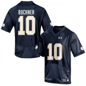 Men's Tyler Buchner Navy Notre Dame Fighting Irish #10 College Football 2025-26 Jersey 241019-632