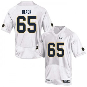 Men's Will Black White Notre Dame Fighting Irish #65 College Football 2025 Jersey 798121-148