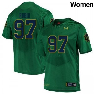 Womens Gabriel Rubio Green Notre Dame Fighting Irish #97 College Football 2025-26 Jerseys 630232-855