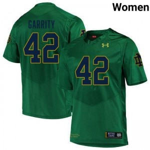 Women Henry Garrity Green Notre Dame Fighting Irish #42 College Football University Jersey 249006-575