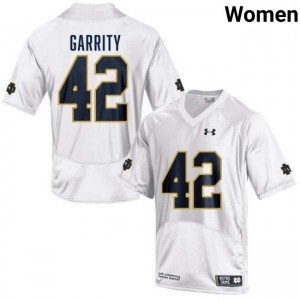 Womens Henry Garrity White Notre Dame Fighting Irish #42 College Football Stitched Jerseys 484716-606