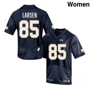 Womens Jack Larsen Navy Notre Dame Fighting Irish #85 College Football 2025 Jersey 149567-772