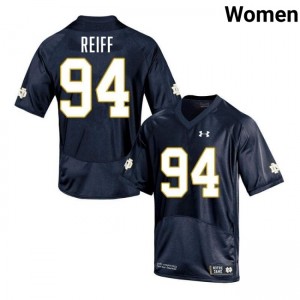Women Joe Reiff Navy Notre Dame Fighting Irish #94 College Football Game Jerseys 532393-733
