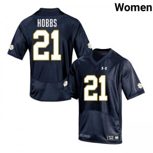 Women Karson Hobbs Navy Notre Dame Fighting Irish #21 College Football 2025 Jersey 676893-433