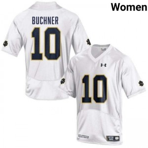 Womens Tyler Buchner White Notre Dame Fighting Irish #10 College Football Limited Jerseys 830042-679
