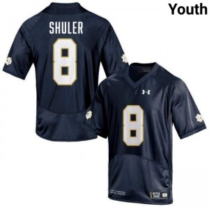 Youth Adon Shuler Navy Notre Dame Fighting Irish #8 College Football Replica Jerseys 132050-796