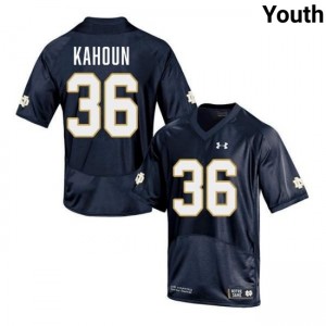 Youth Bodie Kahoun Navy Notre Dame Fighting Irish #36 College Football 2025 Jerseys 562713-338