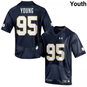 Youth Bryce Young Navy Notre Dame Fighting Irish #95 College Football Game Jerseys 506235-747