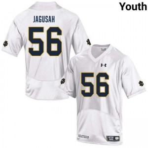 Youth Charles Jagusah White Notre Dame Fighting Irish #56 College Football Game Jersey 473539-342