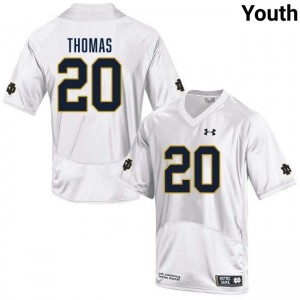Youth Cree Thomas White Notre Dame Fighting Irish #20 College Football High School Jerseys 635447-832