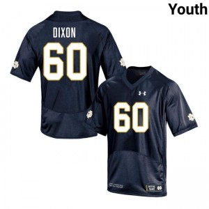 Youth Davion Dixon Navy Notre Dame Fighting Irish #60 College Football Alumni Jerseys 317734-692