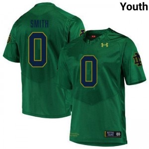 Youth DeVonta Smith Green Notre Dame Fighting Irish #0 College Football Game Jersey 693497-858