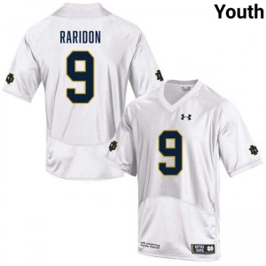 Youth Eli Raridon White Notre Dame Fighting Irish #9 College Football Game Jerseys 988964-631