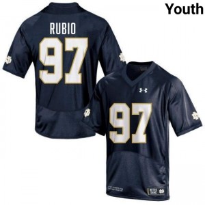 Youth Gabriel Rubio Navy Notre Dame Fighting Irish #97 College Football Alumni Jerseys 523879-204