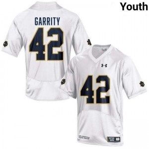 Youth Henry Garrity White Notre Dame Fighting Irish #42 College Football Alumni Jersey 154453-775