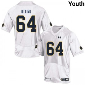 Youth Joe Otting White Notre Dame Fighting Irish #64 College Football Player Jerseys 306717-111