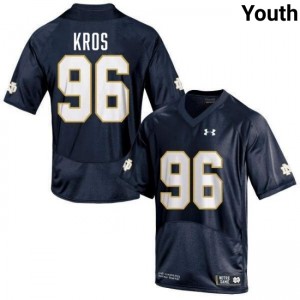 Youth Joseph Vinci Navy Notre Dame Fighting Irish #96 College Football Embroidery Jerseys 187094-251