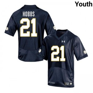 Youth Karson Hobbs Navy Notre Dame Fighting Irish #21 College Football NCAA Jersey 960700-820