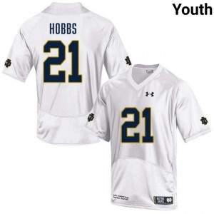Youth Karson Hobbs White Notre Dame Fighting Irish #21 College Football Alumni Jerseys 167781-984