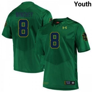 Youth Kenny Minchey Green Notre Dame Fighting Irish #8 College Football University Jersey 969747-445