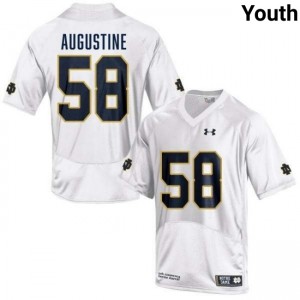 Youth Matty Augustine White Notre Dame Fighting Irish #58 College Football Game Jersey 560990-747