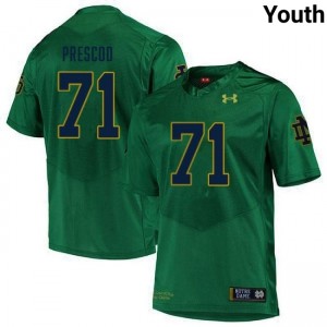 Youth Styles Prescod Green Notre Dame Fighting Irish #71 College Football 2025-26 Jersey 912393-866