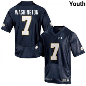 Youth Ty Washington Navy Notre Dame Fighting Irish #7 College Football Player Jerseys 983487-527